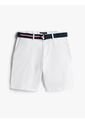 Bermudas Blanco Brooklyn Con Cinturón Tommy Hilfiger de Tommy Hilfiger
