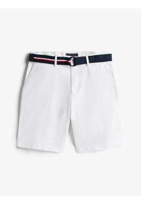 Bermudas Blanco Brooklyn Con Cinturón Tommy Hilfiger