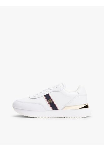 Tenis Blanco Con Insignia Del Monograma TH Tommy Hilfiger Tommy Hilfiger