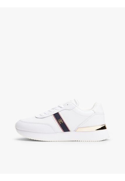 Tenis Blanco Con Insignia Del Monograma TH Tommy Hilfiger