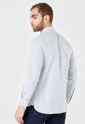 Camisa Blanco-Azul Tommy Hilfiger