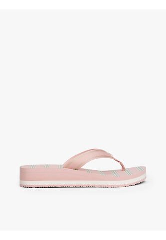 Sandalias Rosa Con Cuña Suela Dentada Tommy Hilfiger Tommy Hilfiger