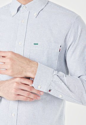 Camisa Blanco-Azul Tommy Hilfiger