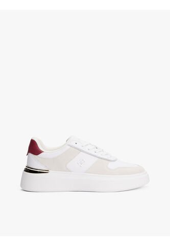 Tenis Blanco Con Mezcla De Texturas Tommy Hilfiger Tommy Hilfiger