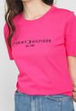 Camiseta Magenta-Azul Tommy Hilfiger de Tommy Hilfiger