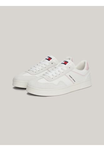 Tenis Rosa The Greenwich De Cuero Con Logo Tommy Hilfiger Tommy Hilfiger