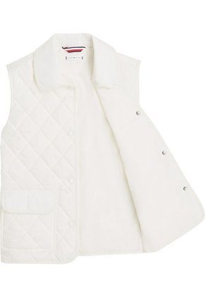 Chaleco Blanco Acolchado Sin Mangas Tommy Hilfiger