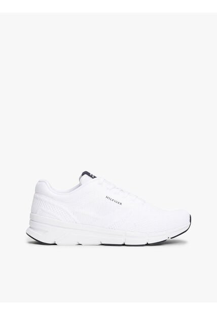 Tenis Blanco De Running De Punto Con Logo Tommy Hilfiger