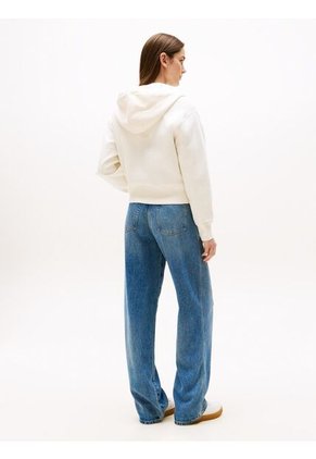 Buzo Blanco Con Capota Y Cremallera Tommy Hilfiger