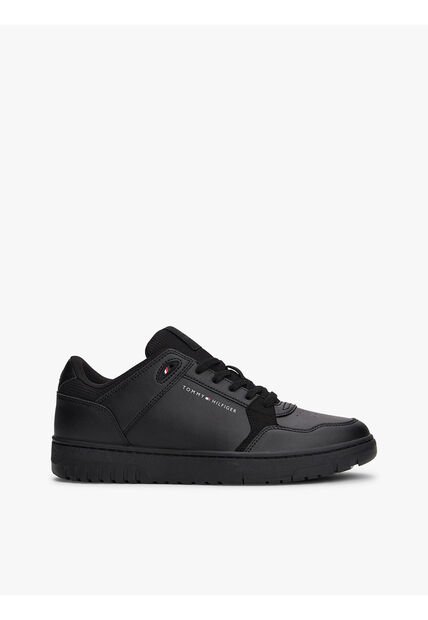 Tenis Negro Texturizados Con Suela Dentada Tommy Hilfiger