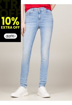Jeans Azul Nora Ceñidos De Talle Medio Tommy Jeans