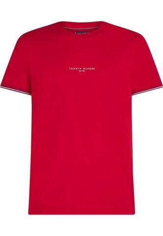 Camiseta Roja De Punto Con Corte Slim Tommy Hilfiger Tommy Hilfiger