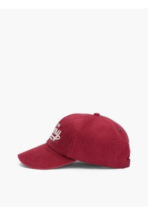 Gorra Roja De Béisbol Con Logo Bordado Tommy Hilfiger