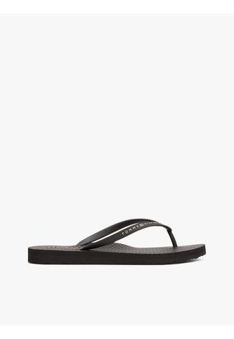 Sandalias Negro Con Logo Texturizado Tommy Hilfiger Tommy Hilfiger