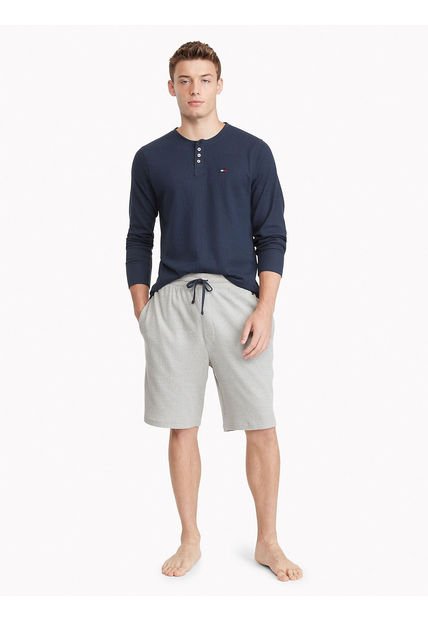Bermudas Térmico Para Dormir Hombre Gris Tommy Hilfiger