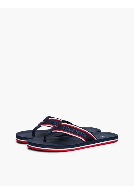 Sandalias Azul Con Logo Del Monotipo Hilfiger Tommy Hilfiger