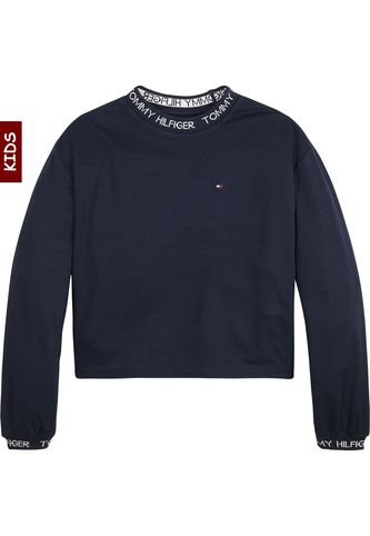 Camiseta Niña De Manga Larga Con Logo Bordado Azul Tommy Hilfiger Tommy Hilfiger
