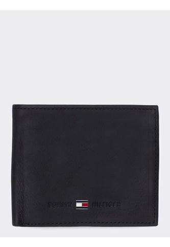 Cartera Pequeña Y Plegable De Piel Negro Tommy Hilfiger Tommy Hilfiger