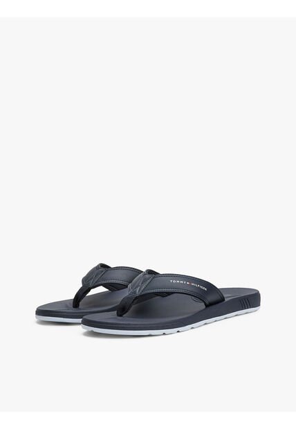 Sandalias Azul Con Logo En La Tira Tommy Hilfiger