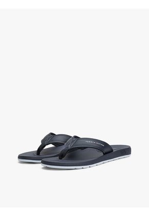 Sandalias Azul Con Logo En La Tira Tommy Hilfiger