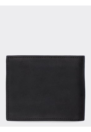 Cartera Pequeña Y Plegable De Piel Negro Tommy Hilfiger