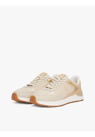 Tenis Beige Con Texturas Mixtas Tommy Hilfiger Tommy Hilfiger