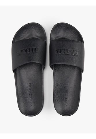 Sandalias Negro Con Logo En Relieve Tommy Hilfiger Tommy Hilfiger