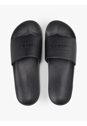 Sandalias Negro Con Logo En Relieve Tommy Hilfiger