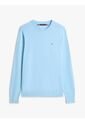 Saco Celeste De Cuello Redondo Con Logo Bordado Tommy Hilfiger de Tommy Hilfiger