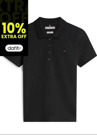 Polo Negro 1985 Collection Slim De Piqué Tommy Hilfiger Tommy Hilfiger