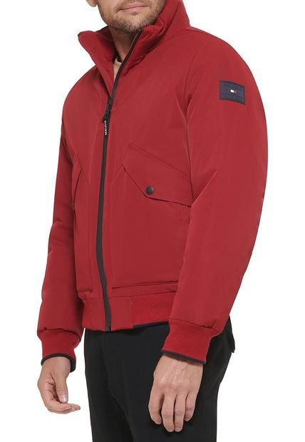 Rompe Rojo Viento Bomber Ligero Tommy Hilfiger