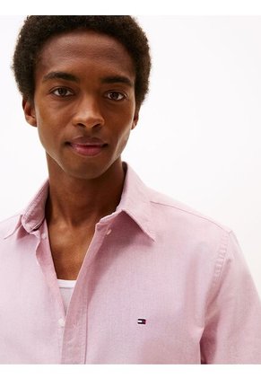 Camisa Roja Heritage De Manga Corta Tommy Hilfiger