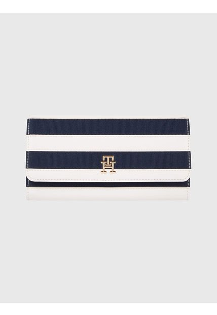 Cartera Iconic Grande De Rayas Marineras Mujer  Tommy Hilfiger