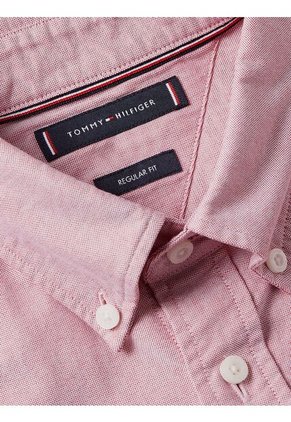 Camisa Roja Heritage De Manga Corta Tommy Hilfiger