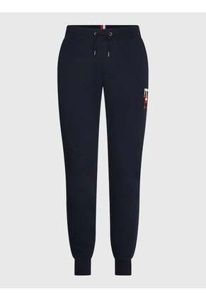 Joggers Essential Con Monograma Bordado Hombre Azul Tommy Hilfiger