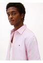 Camisa Rosa De Manga Corta De Lino Tommy Hilfiger de Tommy Hilfiger