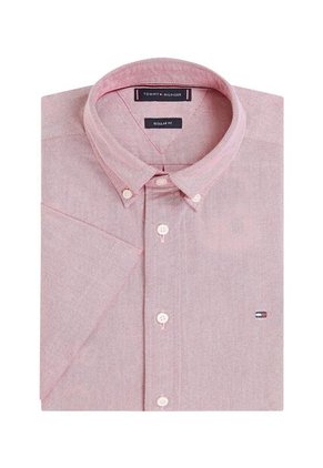 Camisa Roja Heritage De Manga Corta Tommy Hilfiger