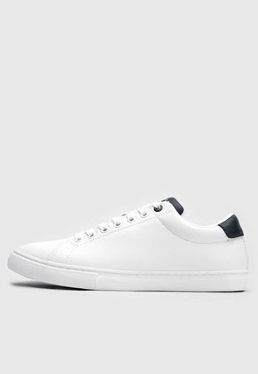 Tenis Lifestyle Blanco-Azul Navy-Rojo Tommy Hilfiger Stripe Tongue