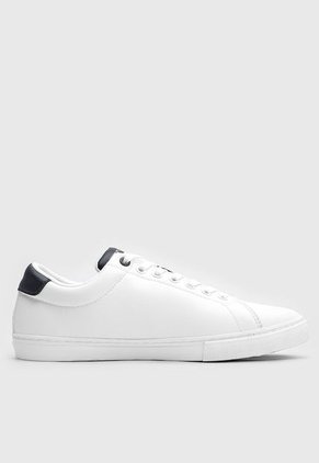 Tenis Lifestyle Blanco-Azul Navy-Rojo Tommy Hilfiger Stripe Tongue