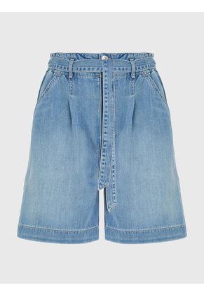 Pantalón Corto Acampanado Mujer Azul Tommy Hilfiger