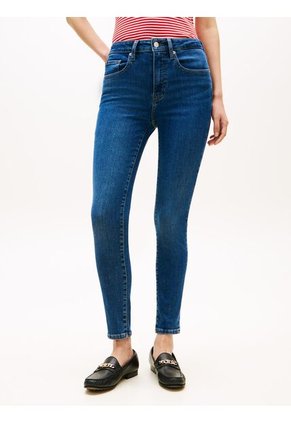 Jeans Azul Denim Azul De Corte Skinny Tommy Hilfiger