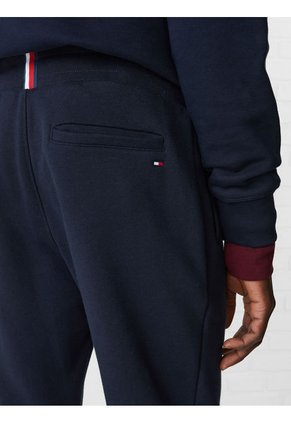 Joggers Essential Con Monograma Bordado Hombre Azul Tommy Hilfiger