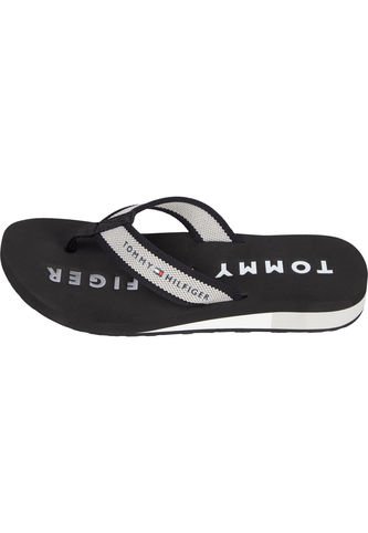 Sandalias Negro Con Logo Tommy Hilfiger Tommy Hilfiger