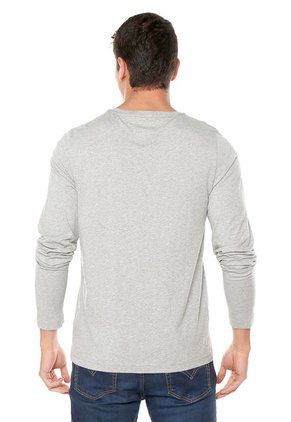 Camiseta Manga Larga Gris Tommy Hilfiger