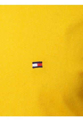 Camiseta De Corte Regular En Algodón Hombre Amarillo Tommy Hilfiger