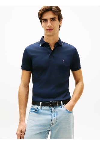 Polo Azul Slim Con Acabado Tipped Tommy Hilfiger Tommy Hilfiger