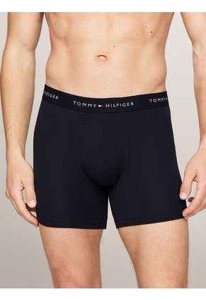 Pack Multicolor De 3 Calzoncillos Bóxer Essential Con Logo Tommy Hilfiger