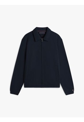 Chaqueta Azul De Felpa Con Logo Bordado Tommy Hilfiger