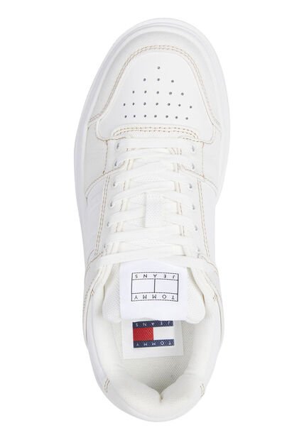 Tenis Blanco The Brooklyn Con Texturas Mixtas Tommy Hilfiger