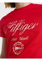 Camiseta Con Logo De Corte Slim Hombre Rojo Tommy Hilfiger de Tommy Hilfiger